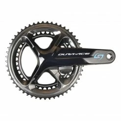 Pédalier Complet SHIMANO DURA-ACE 9100 Avec Capteur De Puissance STAGES CYCLING Coté Droit, Manivelle Gauche Standard & Plateaux