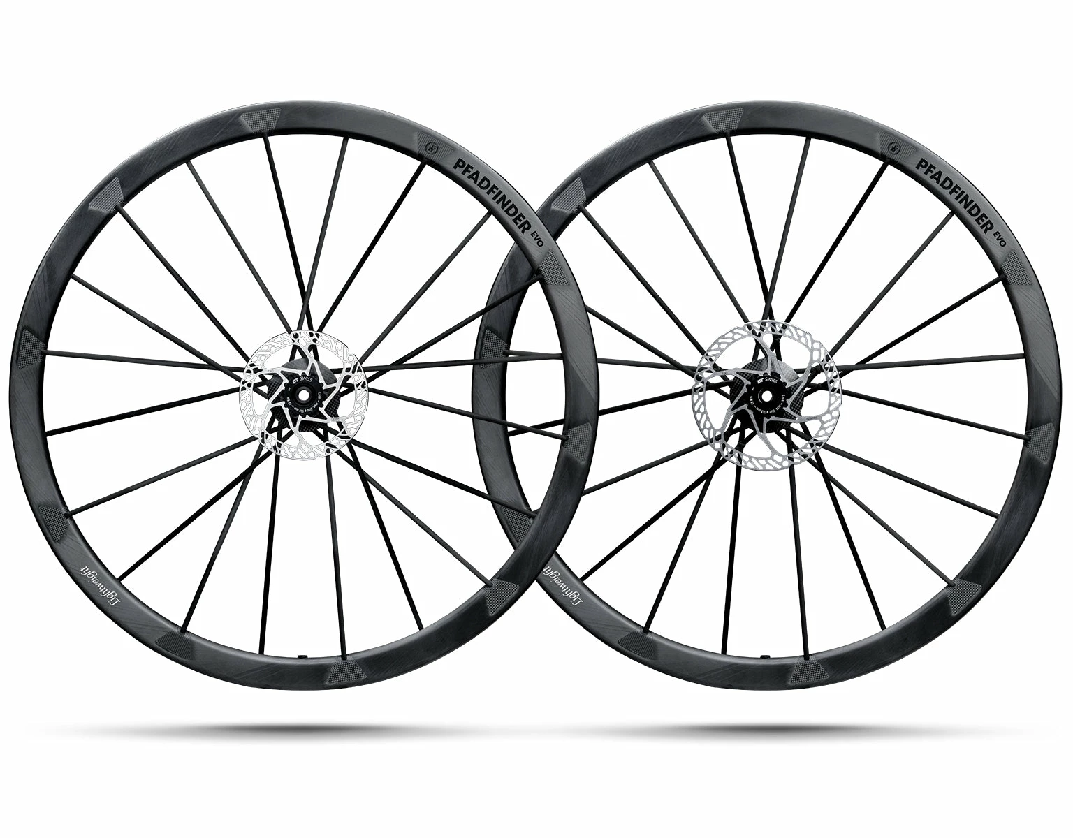 Paire De Roue LIGHTWEIGHT PFADFINDER EVO Disque Tubeless Schwarz Edition 3 Paire De Roue LIGHTWEIGHT PFADFINDER EVO Disque Tubeless Schwarz Edition