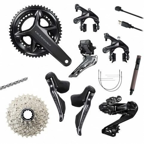 Groupe Complet SHIMANO Ultegra Di2 Patins R8150 12 Vitesses 3 Groupe Complet SHIMANO Ultegra Di2 Patins R8150 12 Vitesses